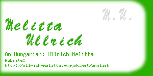 melitta ullrich business card